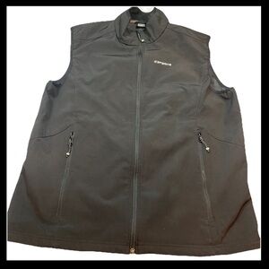 ICEPEAK BLACK Softshell Zip UP Vest Mens XXL Outdoor Hiking athletic Zip Pockets